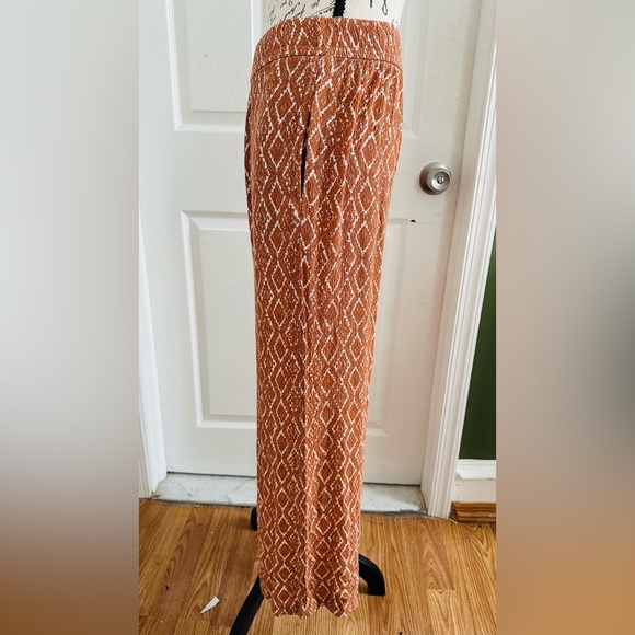 Chic Diamond Pattern Wide Leg Pants - Picture 3 of 10